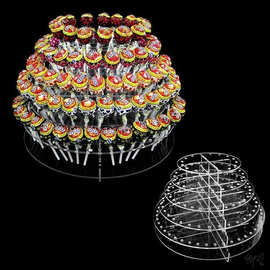 棒棒糖插糖座摆放架超市多层支架创意亚克力糖果架糖葫芦波板糖