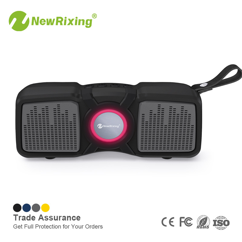 NR-9011 Colorful Light Card Wireless Bluetooth Speaker Radio Portable Creative Gift Speaker