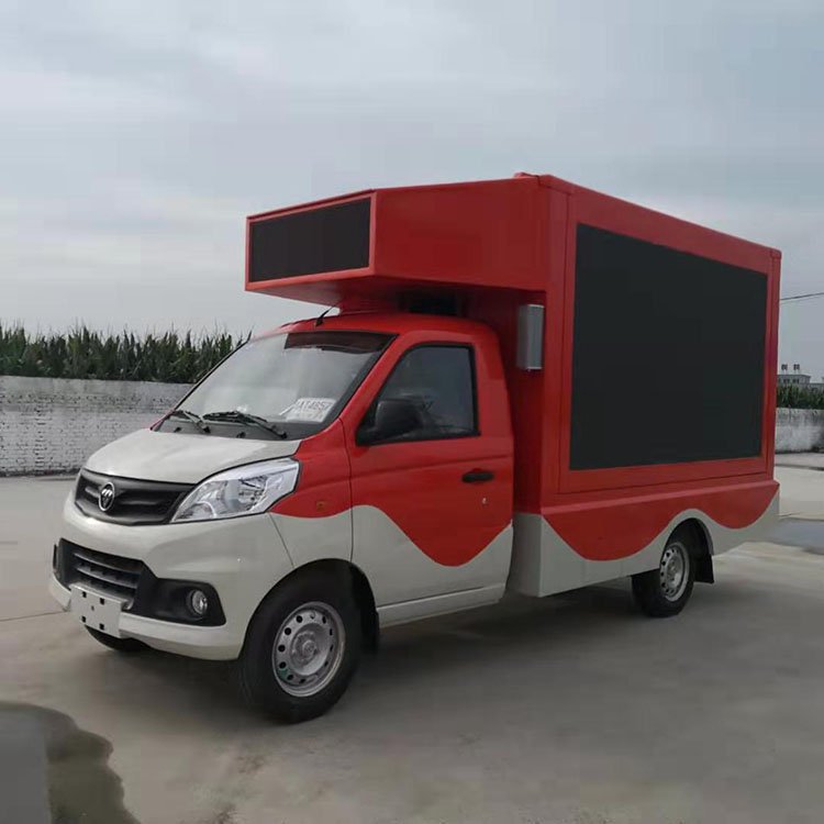 双排LED移动式广告车  艺术演出商演车