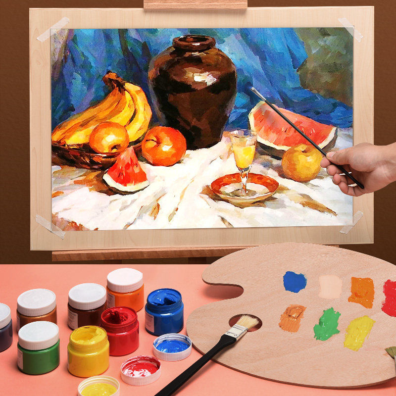 4开8开水粉纸加厚木浆纸84美术画画纸丙烯画纸美术生学生专用纸