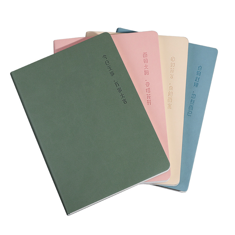 2024 Notebook New Products in Stock Custom Logo Notepad Notebook Soft Surface Enterprise Supplies Student Homework Gifts