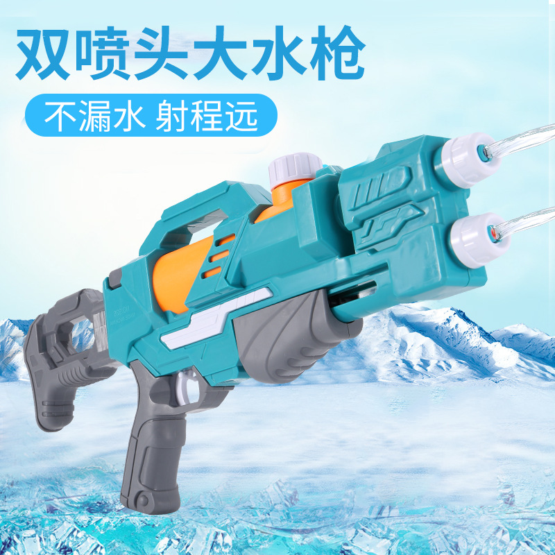 跨境热卖水枪玩具男孩儿童大童3-14岁超大号加特林抽拉式打气水枪