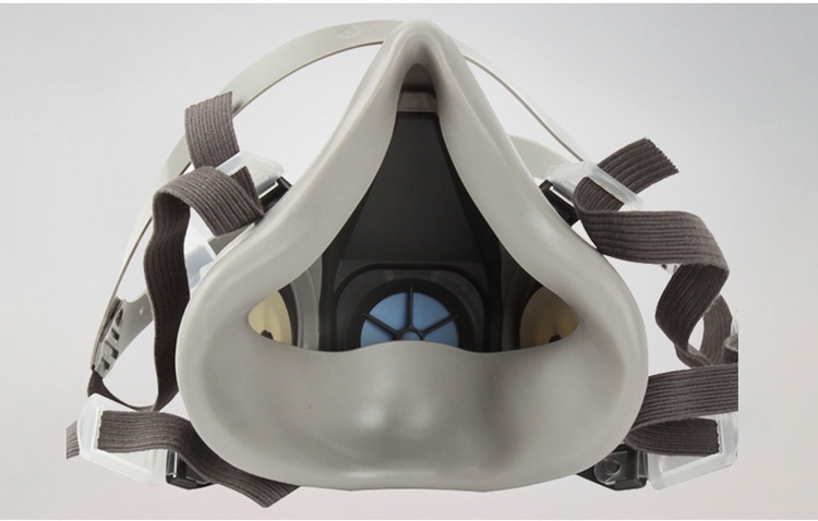 3m6200防毒面具半面罩头戴式防护面具主体需搭配配件使用