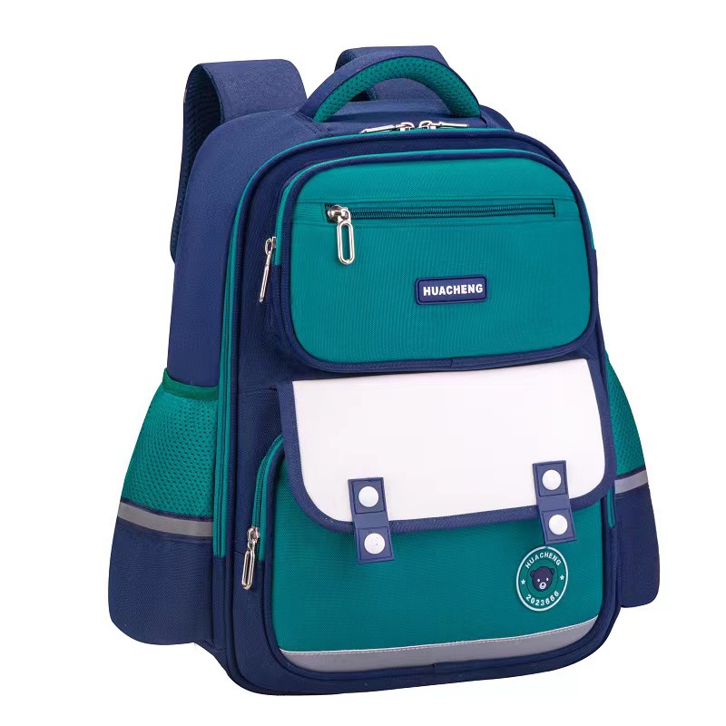 Huacheng New Primary School Student Grade 1-6 British Style Schoolbag Boys and Girls Waterproof Lightweight and Large Capacity Backpack