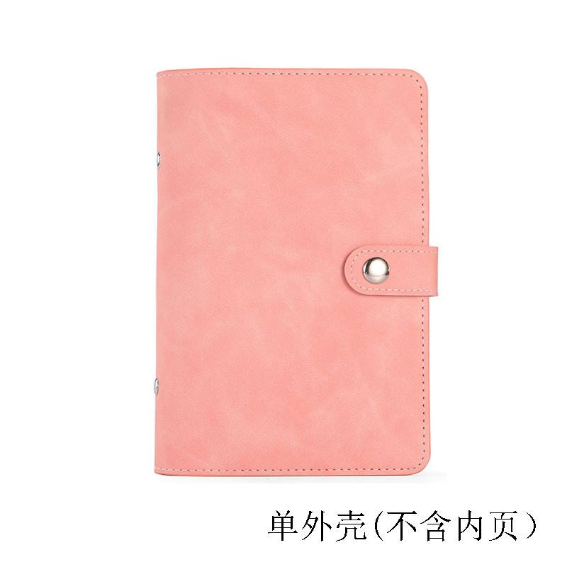 Amazon A6 Fresh Macaron Portable Pocket Notebook Loose-Leaf Notebook Cash Budget Journal Book