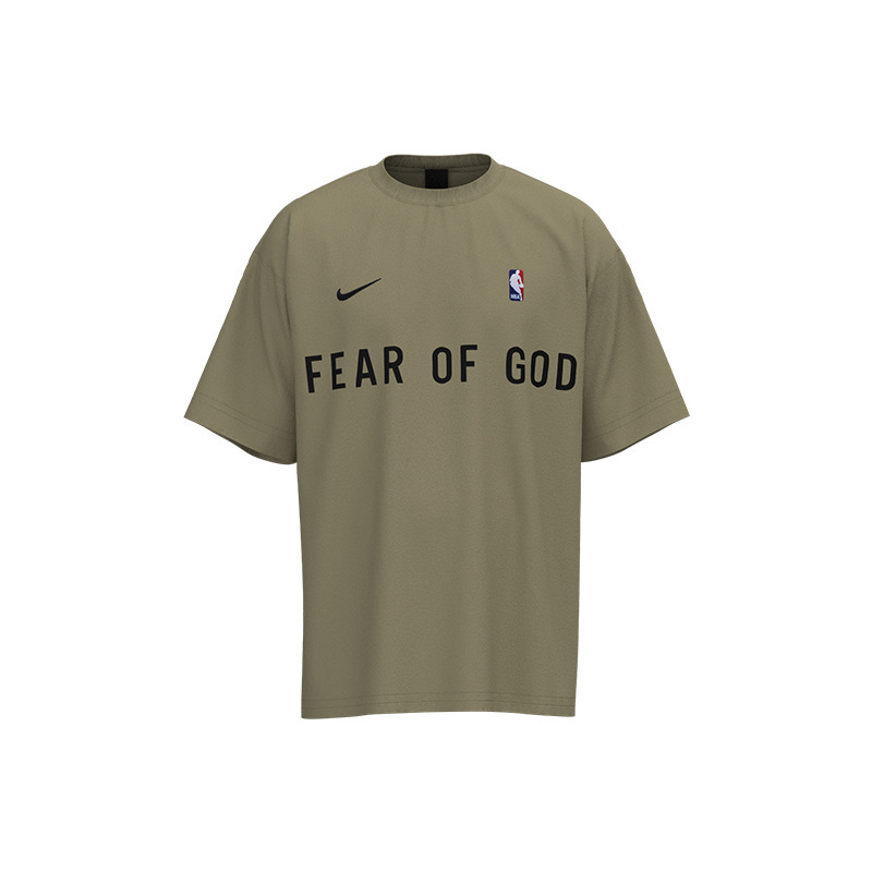 正确版本fog fear of god三方联名nba潮牌宽松短袖t恤男篮球高街