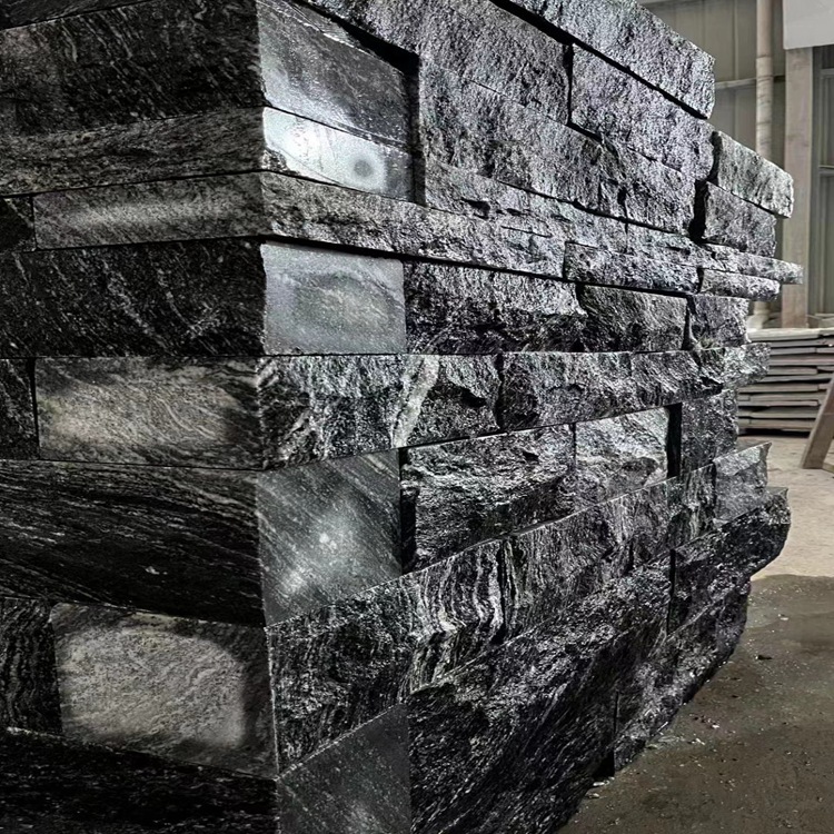 浪淘沙地铺 幻彩麻花岗岩 幻彩灰石材 天然大理石 浪淘沙喷砂面