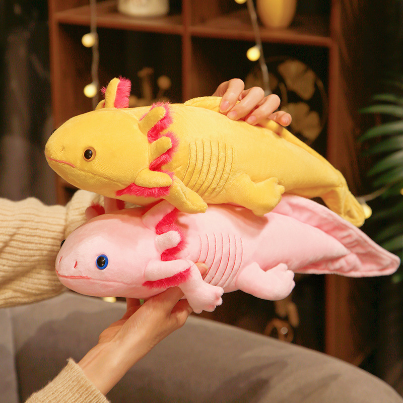 跨境现货axolotl plush六角恐龙毛绒玩偶可爱公仔儿童节礼物蝾螈