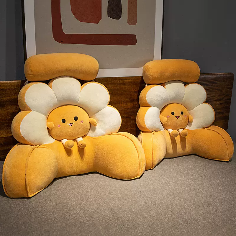 花朵动物腰靠办公室椅子靠垫护腰腰垫床上看书大靠背腰靠垫子批发