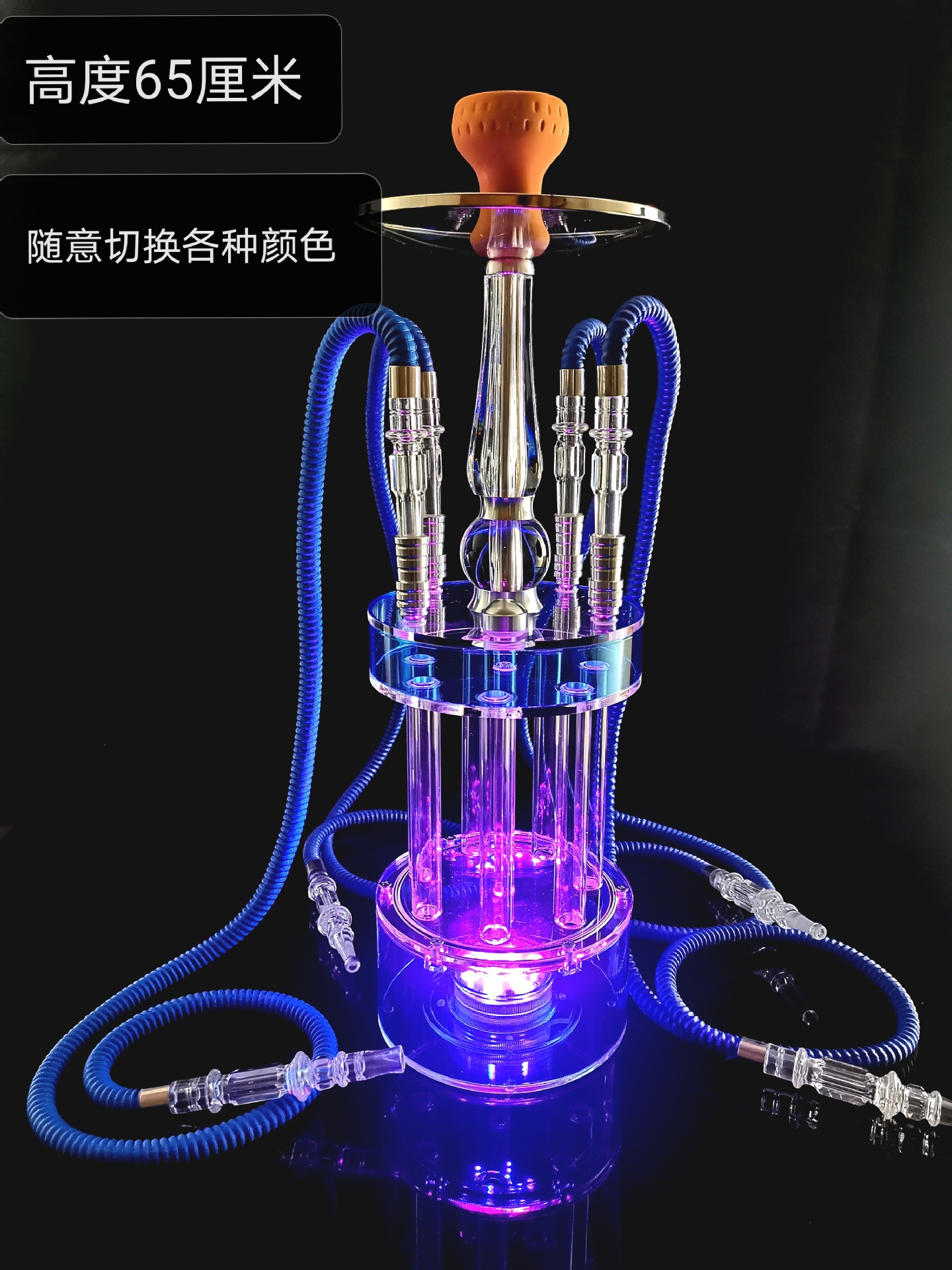 烟斗烟嘴多人用大烟雾水烟壶全套阿拉伯水烟酒吧ktv清吧大中小号