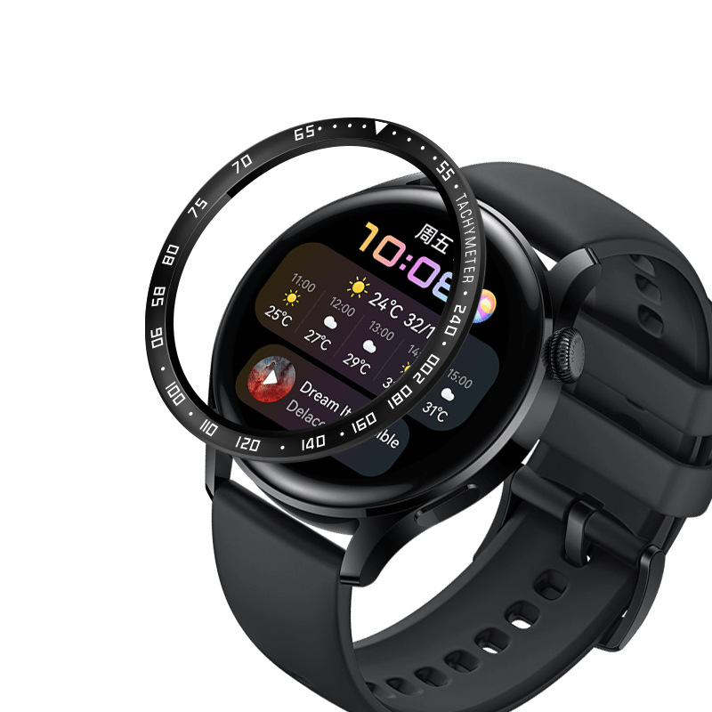 适用于华为watch3智能手表时间刻度表圈watch3竞速刻度金属保护圈