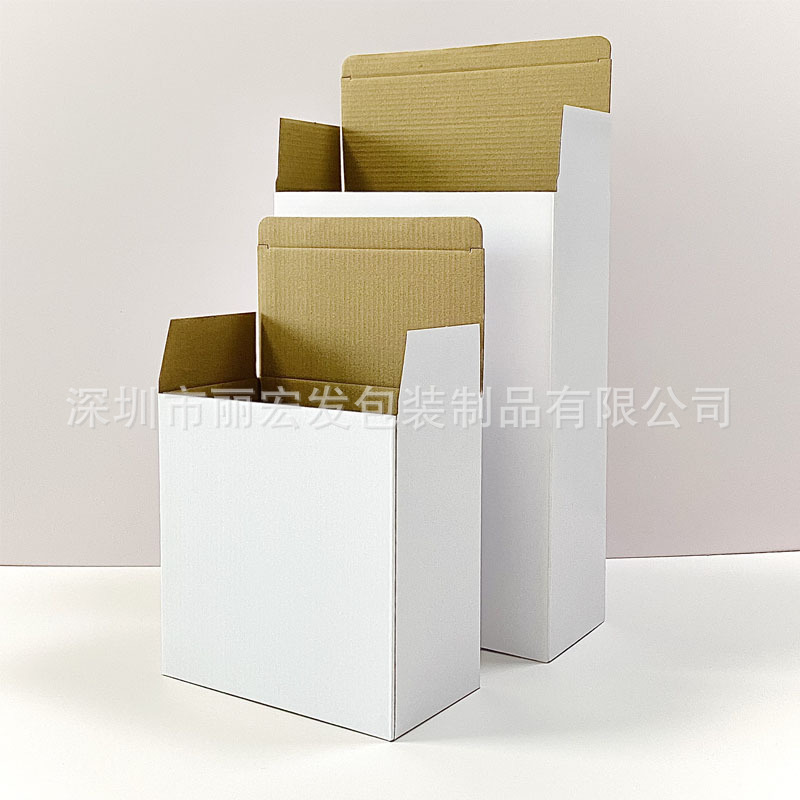 现货超硬大纸盒跨境出口五金金属零件中性包装盒三层瓦楞纸盒彩盒