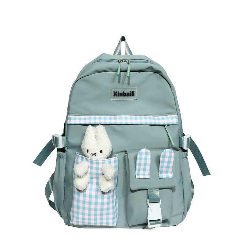 Autumn and Winter New Student Backpack Korean Style Cute Bear Japanese Campus Schoolbag Large Capacity Primary School Student Backpack Fashion