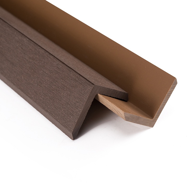 5成交1件户外塑木地板封边条二代塑木封边条直角卡条收边条防潮户外