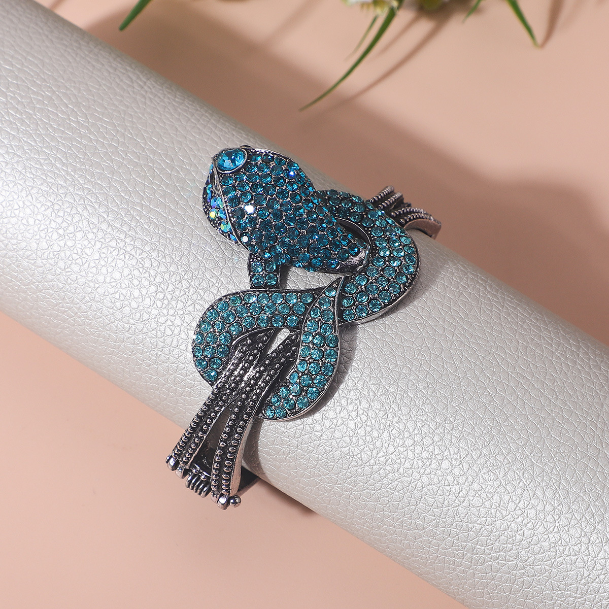 颖舞 跨境热销手镯 欧美时尚复古夸张人造钻宝石合金蛇手镯-阿里巴巴