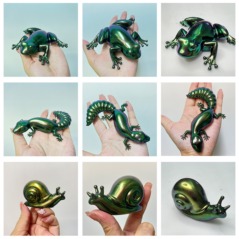 DIY Crystal Glue Easter Frog Lizard Snail Small Animal Decoration Ornaments Silicone Mold