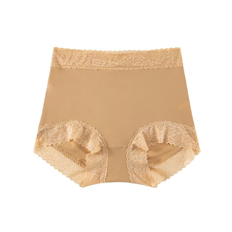 高腰收腹提臀内裤女蕾丝防走光打底女士内裤轻薄舒适性感塑形内裤