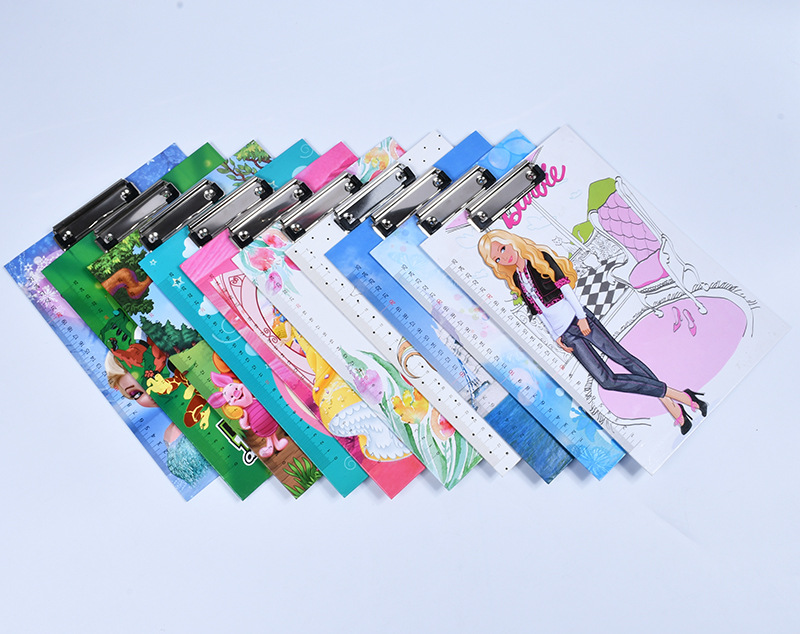 Student Plywood A4 Plate Holder Hanging Writing Pad Ticket Clips Hanging Menu Paper Printing Writing Folder