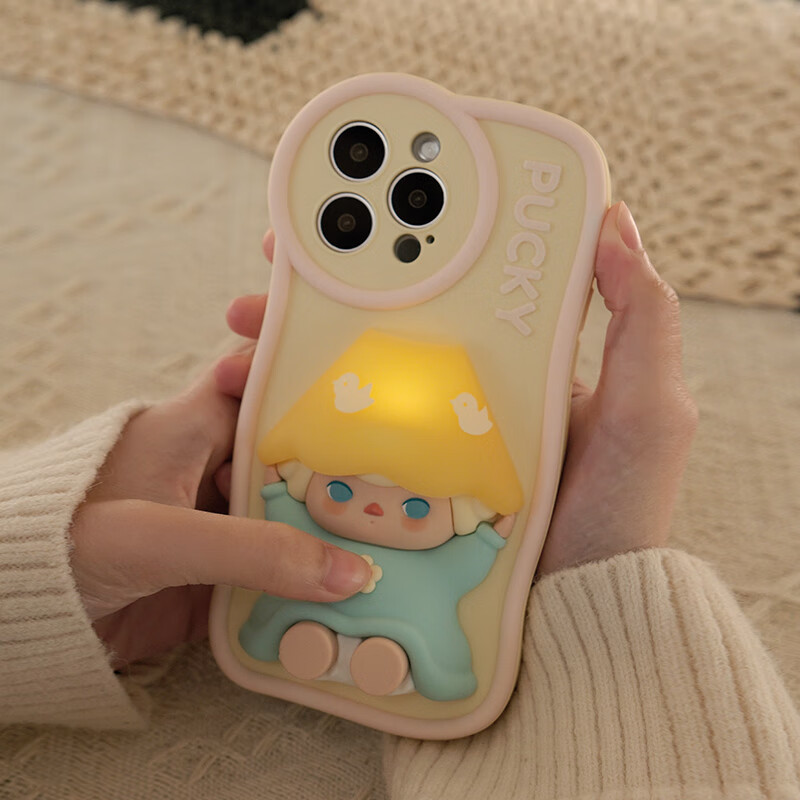 pop mart泡泡玛特 pucky精灵宅家时光系列手机壳毕奇周边衍生品生
