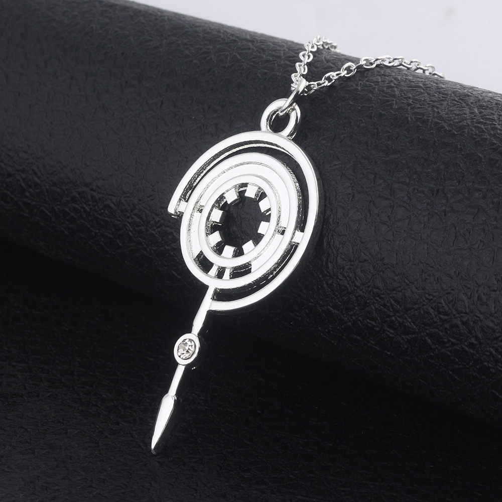 动漫新款 游戏周边 命运石之门项链 胸针命运齿轮吊坠 徽章外贸