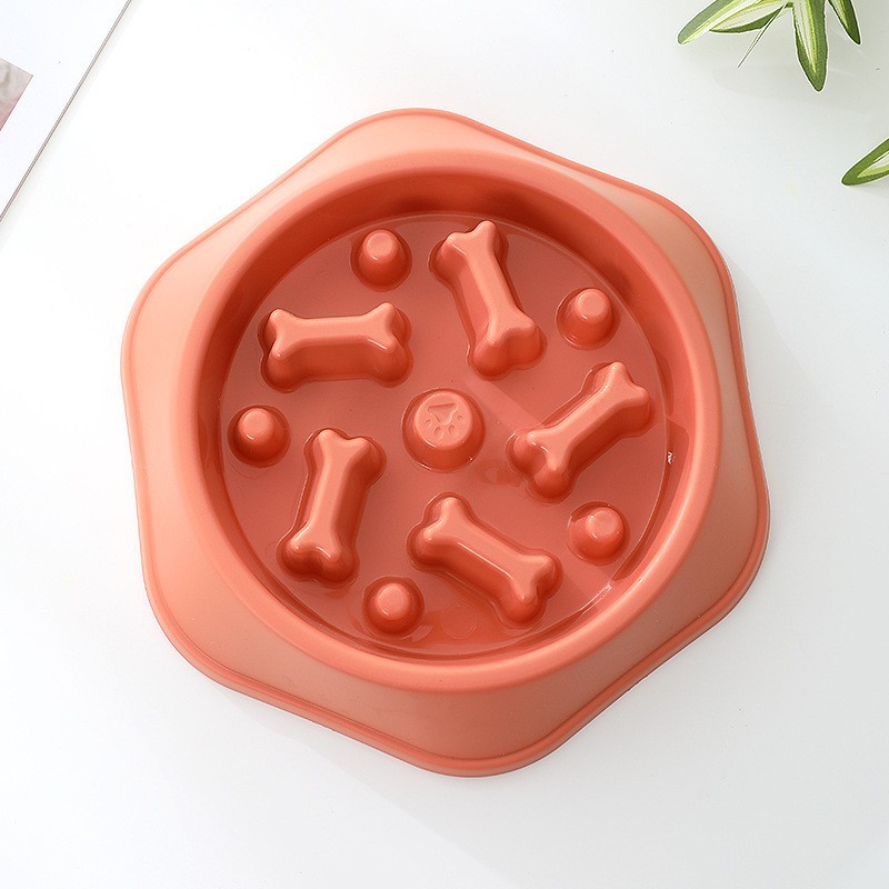 Anti-Choke Slow Feeding Bowl Wholesale Factory Anti-Tumble Bone Dog Bowl Household Wind Bone Anti-Choke Slow Feeding Bowl Pet Supplies