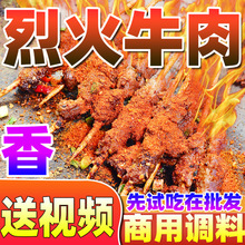 烈火牛肉串腌料烧烤撒料腌肉嫩小串麻辣牛肉腌料商用调料配料