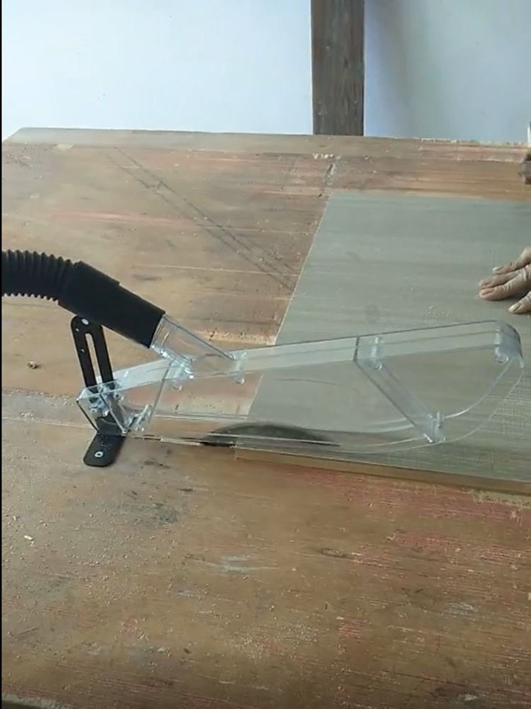 7寸10寸9木工台锯圆盘锯防护罩锯片保护罩电圆锯透明罩无尘锯改装