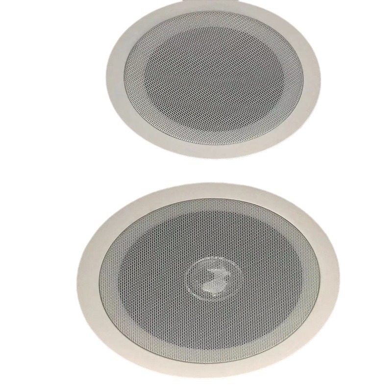 定压天花吊顶商场背景音乐公共广播天花喇叭吸顶音箱 3w 6w 6寸