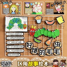 幼儿园故事展板主题文化绘本装饰环创班级语言阅读区环境布置材料