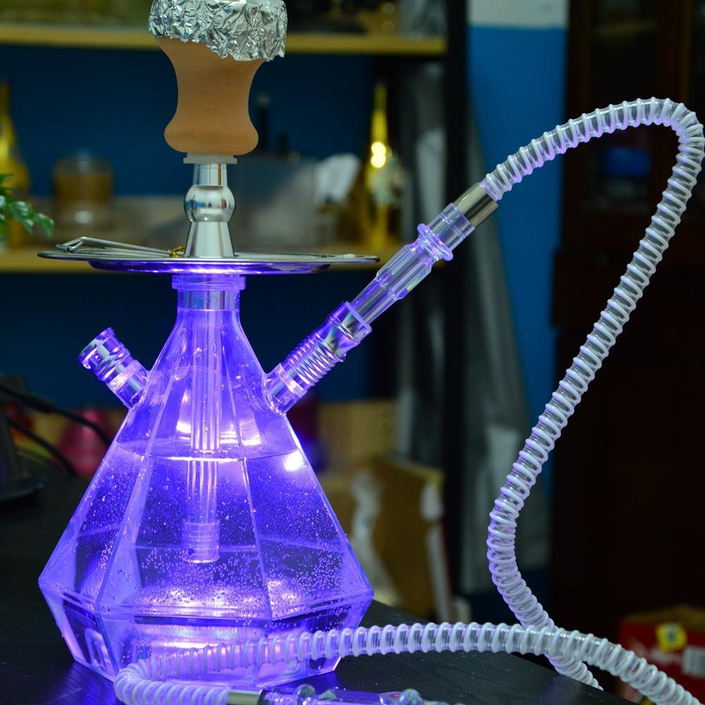 塑料水烟壶跨境货源水烟工厂亚克力水烟壶成品套装hookah shisha