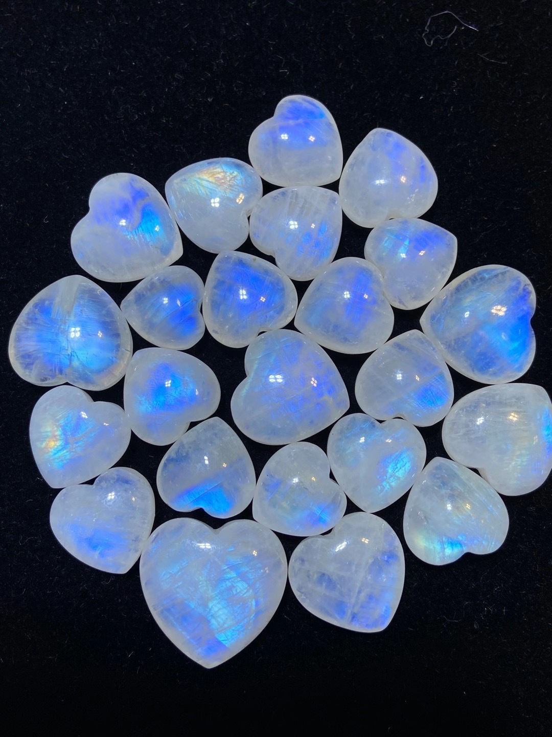 月光石裸石吊坠