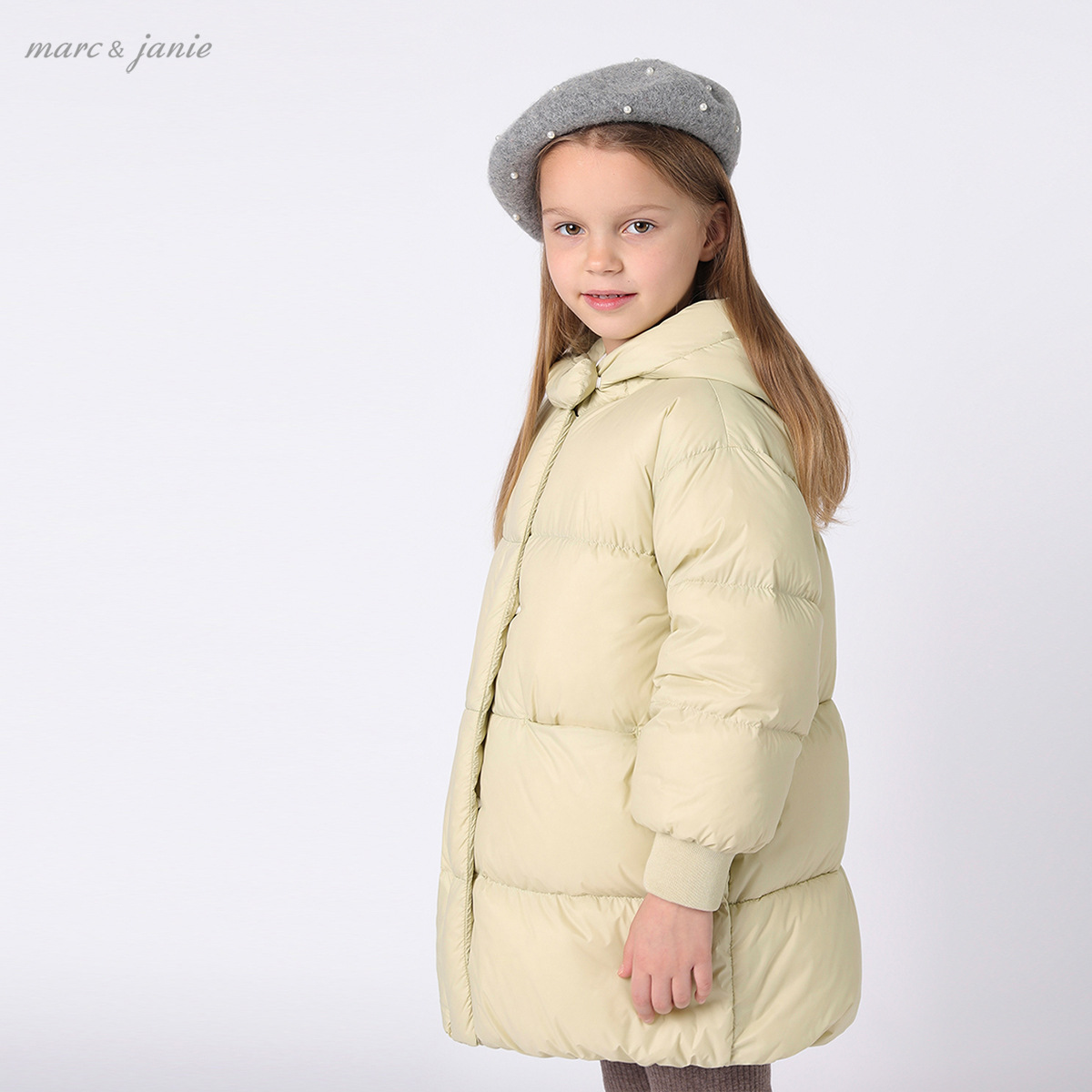【加厚中长款】马克珍妮冬装 女童保暖羽绒服 宝宝羽绒服213505