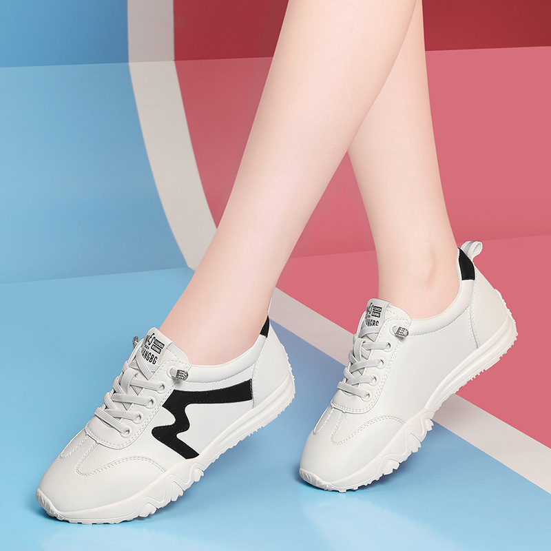 金丝兔免系带2024春季新款平跟小白鞋休闲鞋韩版学生鞋女鞋1816