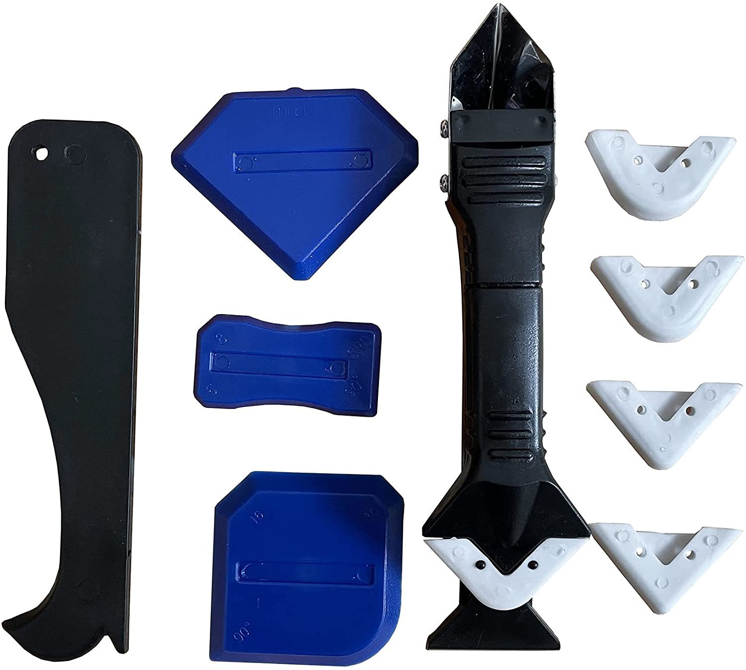 10件套铲胶刮胶器 角度刮板清除残胶刮胶刀打胶修边 美缝施工工具