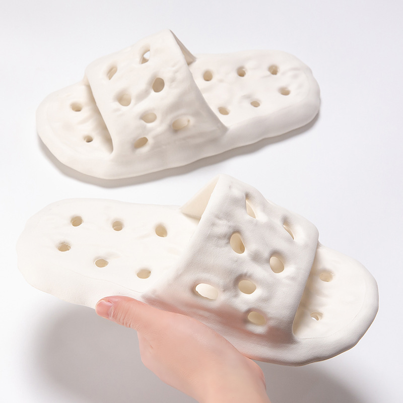 Slip-on Sandals for Women Summer 2023 New Leaking Couple Men's Indoor Bathroom Home Bath Hollow Slippers Wholesale