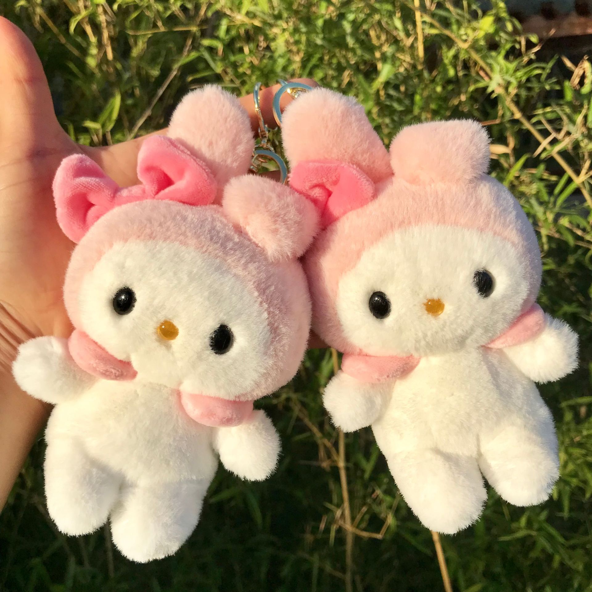 日系美乐蒂毛绒玩具钥匙扣香味卡通公仔挂件少女礼物兔子玩偶批发