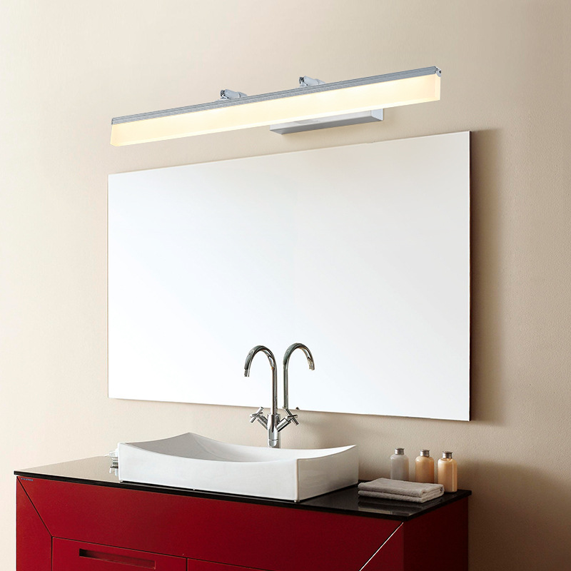 Mirror Front Lamp Led Mirror Light Bathroom Simple Modern Shower Room Wall Lamp Retractable Dressing Wash Basin Lamps Mirror Cabinet Lamp