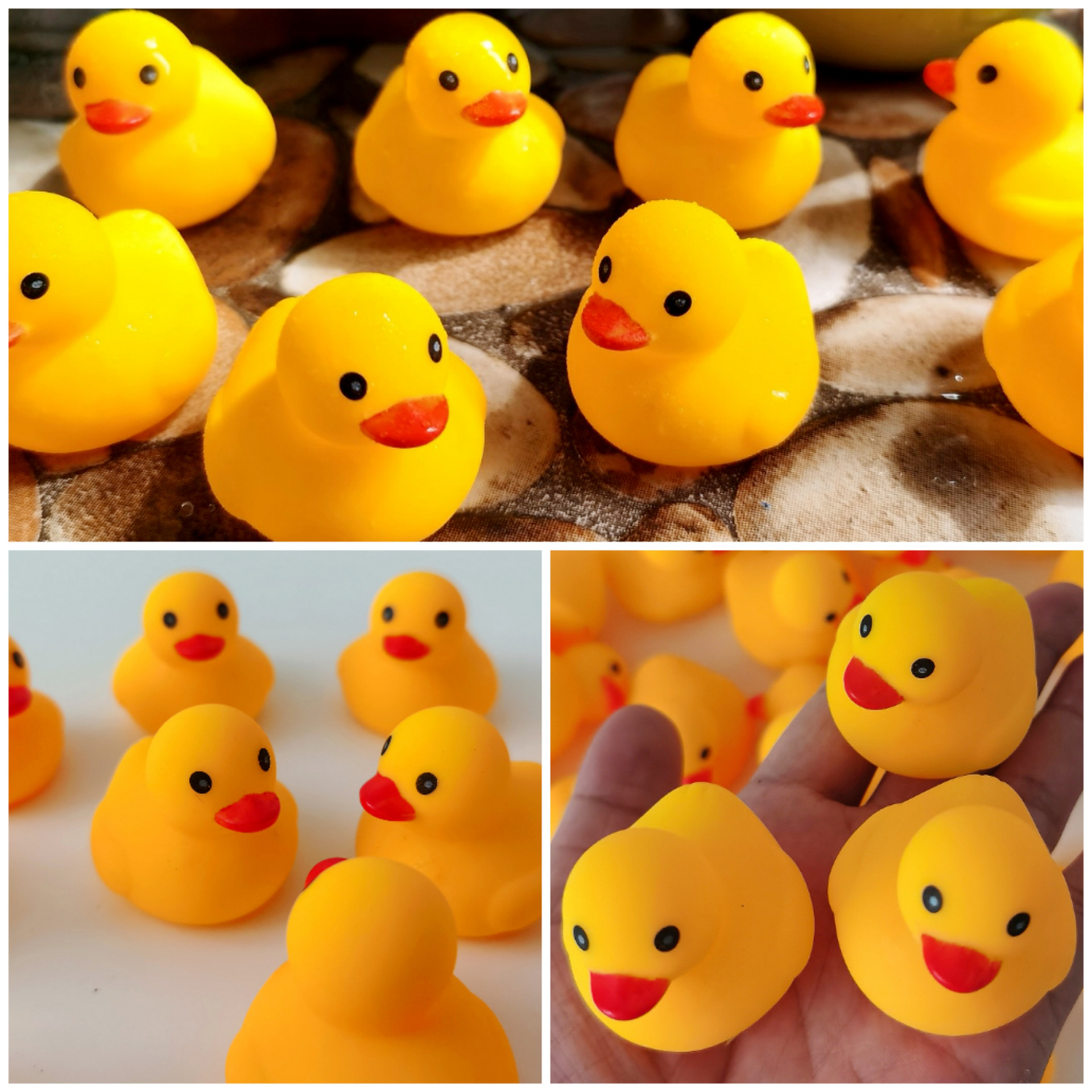 跨境大黄鸭宝宝洗澡玩具捏捏叫按压发声婴儿浴室戏水儿童小黄鸭