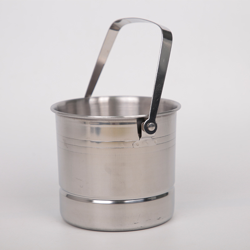 Portable Stainless Steel Ice Bucket Ice Bucket Stainless Steel Ice Clip Light Body Small Sugar Picker Cube Sugar Tong Sugar Picker Thick Ice Clip Non-Magnetic