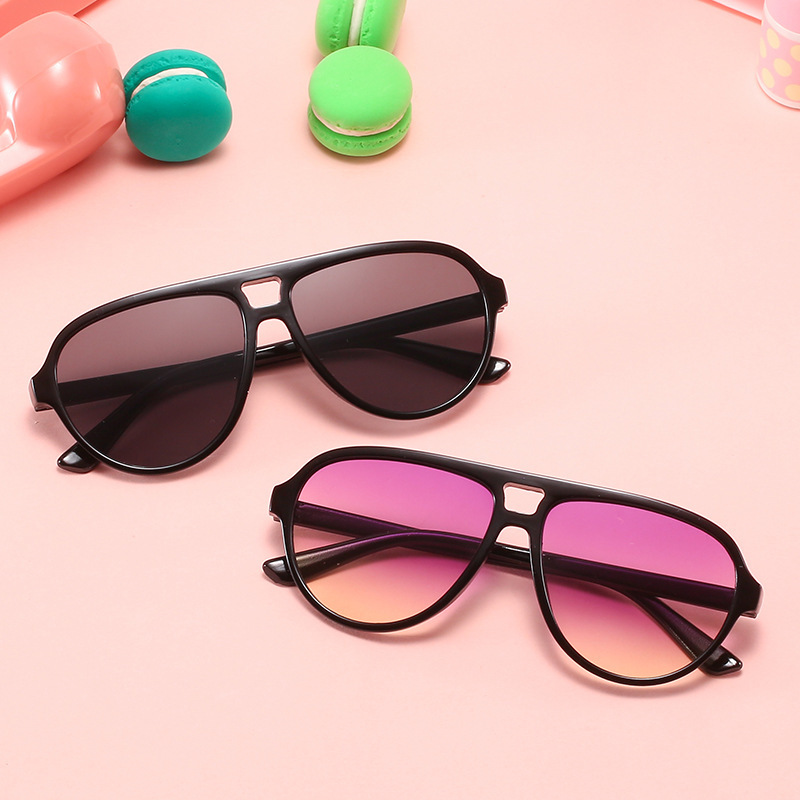 厂家现货批发2021新款时尚儿童太阳眼镜韩版遮阳镜走秀出游蛤蟆镜