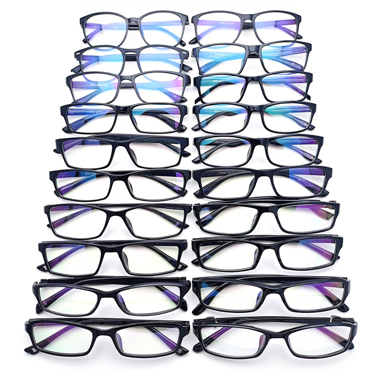 2万副时尚tr90镜框超轻成人学生近视框架复古圆形方框黑色眼镜架批发