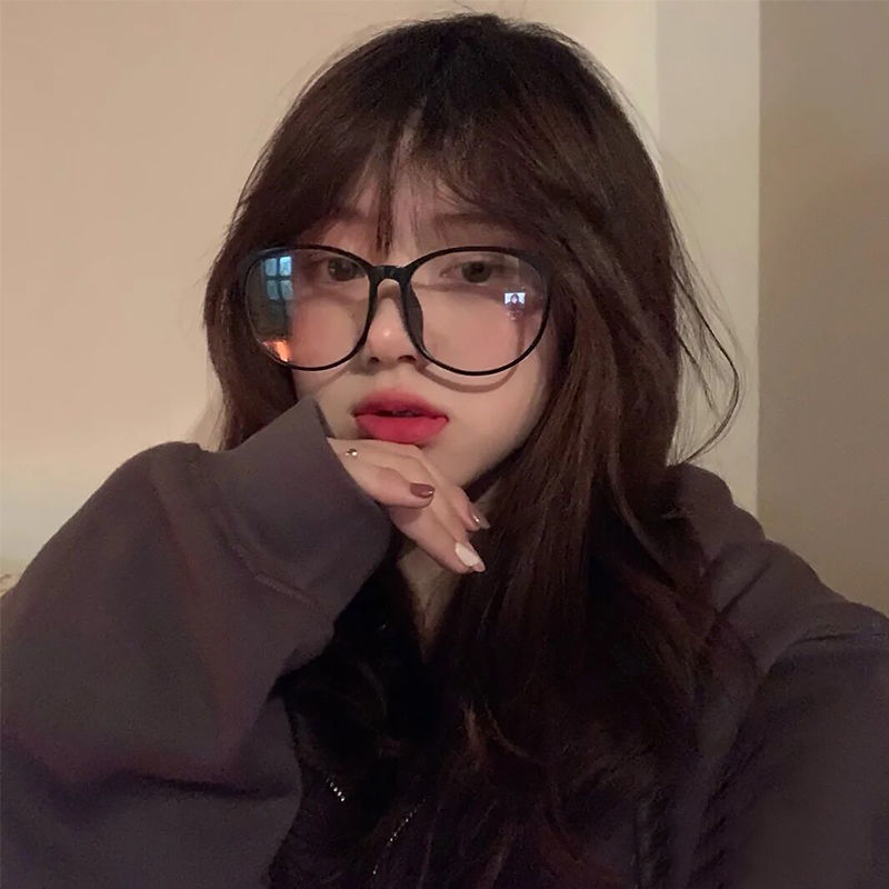 镜框gm韩版潮小框可爱圆形小红书网红款小脸素颜黑框眼镜女近视
