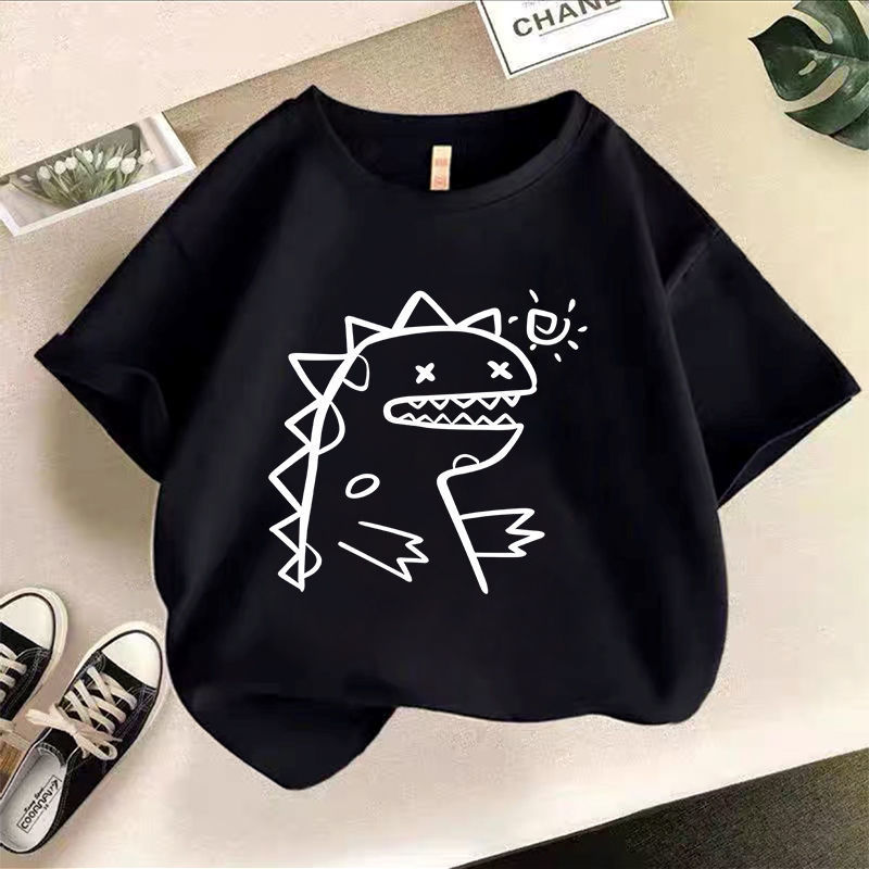 Children's Short-Sleeved T-shirt Baby Summer Clothing Girls' Tops Boys' Korean-Style Baby Half-Sleeved Tops Summer Middle and Big Children's Tops