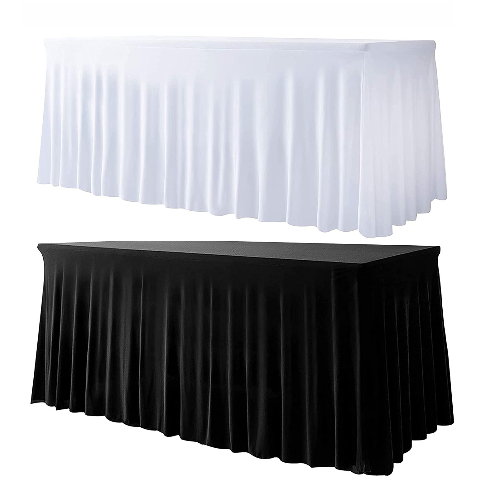 Cross-Border Elastic Table Cover Elastic Table Skirt Stretch Tablecloth Wedding Skirt Tablecloth Spandex Table Skirts
