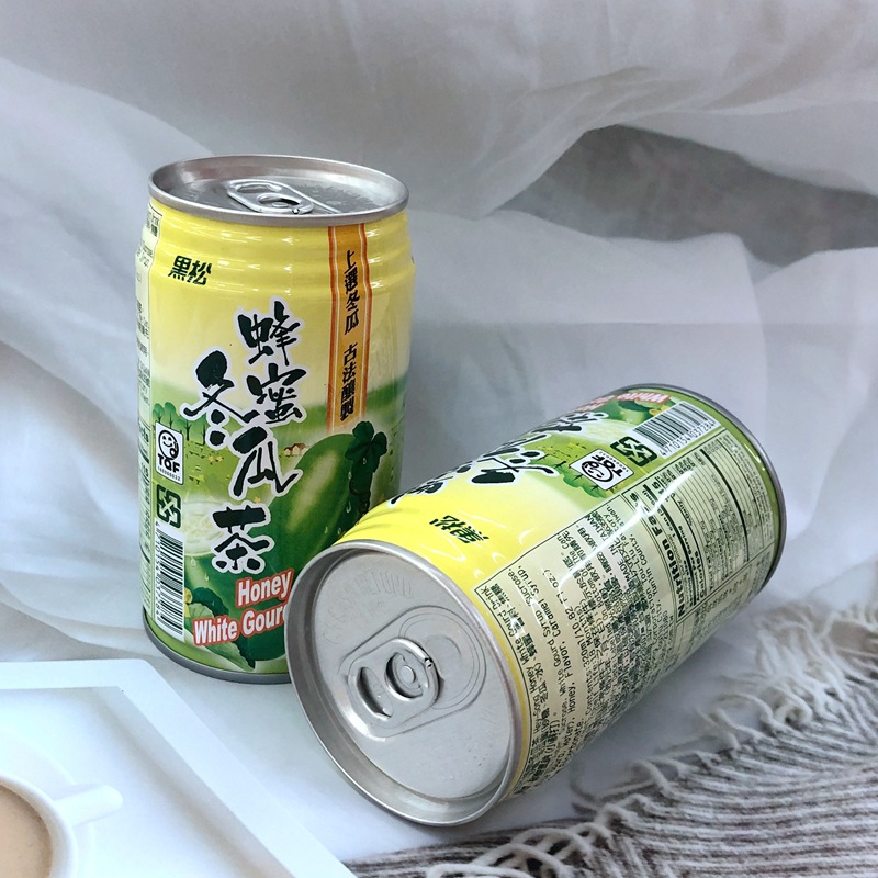 台湾原装进口黑松蜂蜜冬瓜茶320ml*24罐/箱夏日清凉解渴饮料