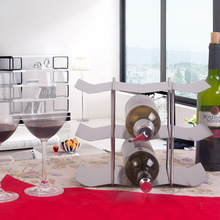 创意不锈钢红酒架可拆装葡萄酒装饰展示架北欧家居酒店餐厅储酒架
