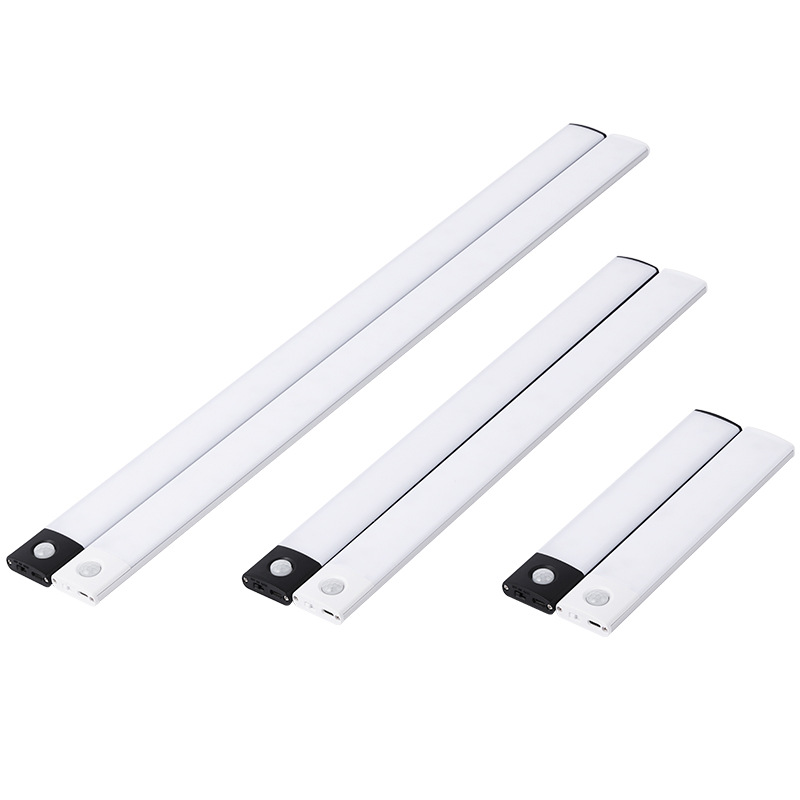 Ultra-Thin Human Body Induction Light Bar Smart Led Long Magnetic Rechargeable Cabinet Wine Cabinet Wardrobe Self-Adhesive Light Strip