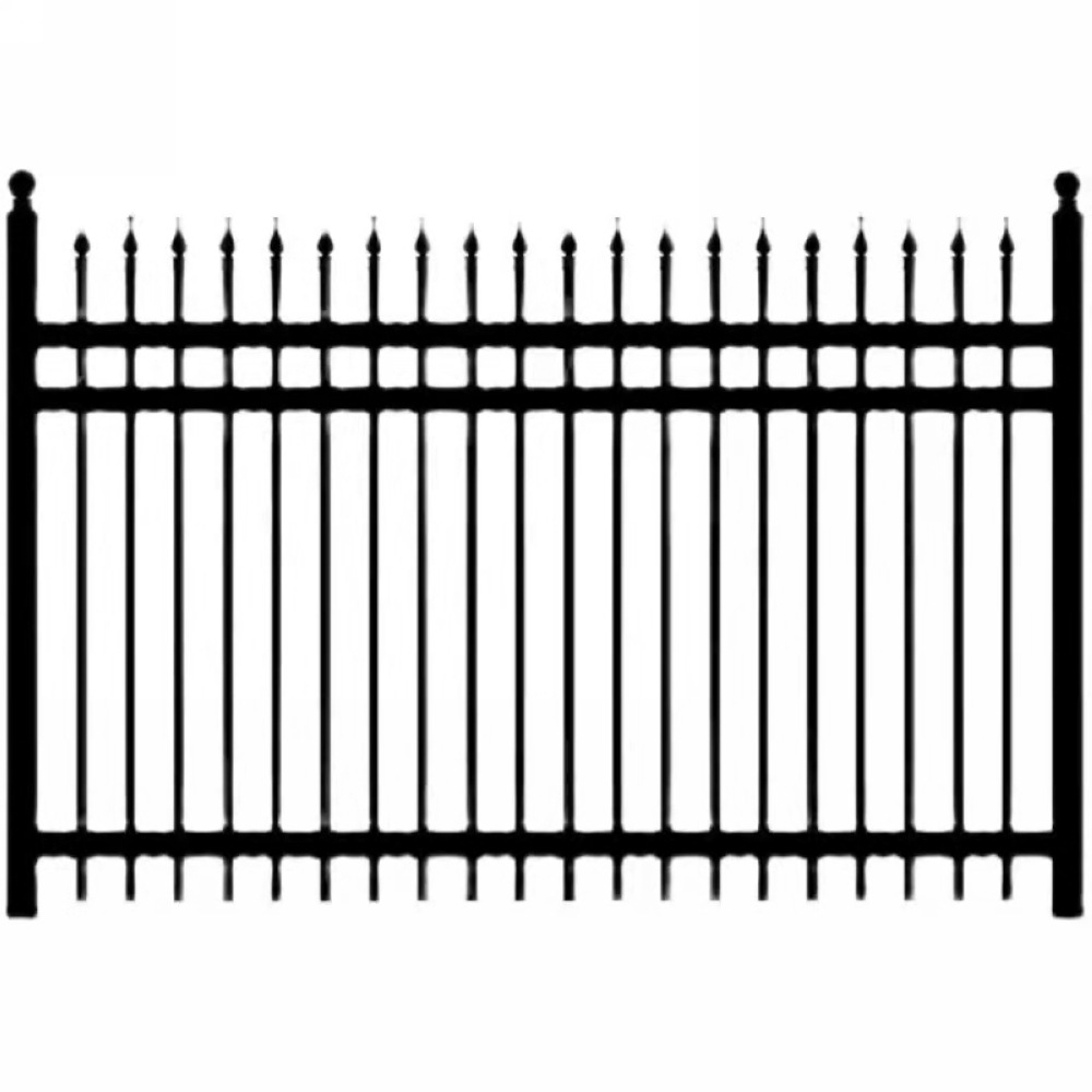 别墅庭院隔离围栏 广州现货铁艺栏杆 锌钢护栏学校防护围墙栅栏