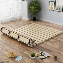 松木硬板床垫折叠排骨架铺板单人榻榻米实木床板条片