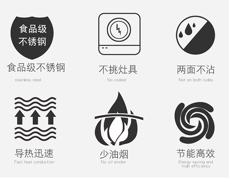 304不锈钢火锅 家用多用汤锅 大容量电磁炉锅加厚鸳鸯锅清汤锅